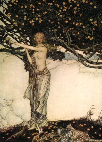 Freia, la bella, c. 1910 de Arthur Rackham
