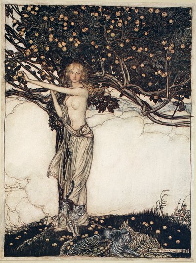 Freia, la hermosa, 1910 de Arthur Rackham