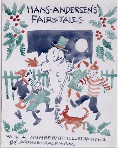 Boceto de Portada para Cuentos de Hans Andersen de Arthur Rackham