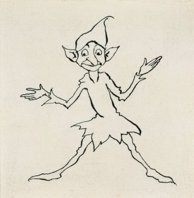 ¡Buenas noches! dijo Lukoje, ilustración de Cuentos de hadas de Hans Christian Andersen, publicada en 1932 de Arthur Rackham
