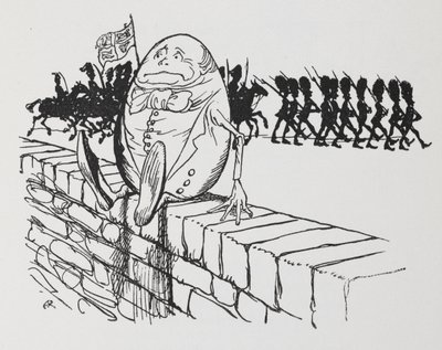 Humpty Dumpty se sentó en una pared. de Arthur Rackham