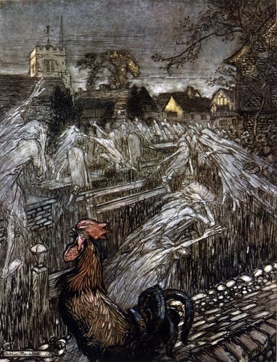 Ilustración de Arthur RACKHAM (1867-1939) para El sueño de una noche de verano de William SHAKESPEARE de Arthur Rackham