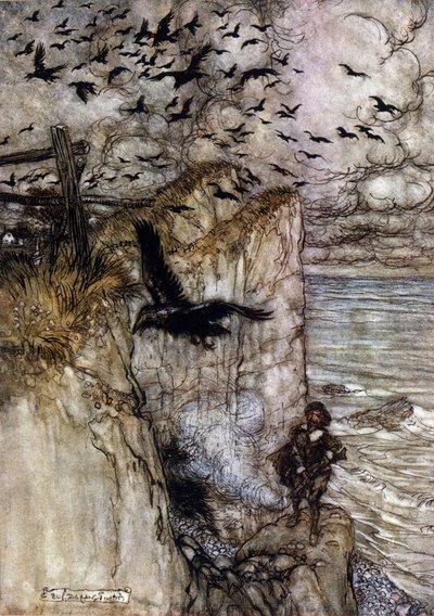 Ilustración de Arthur RACKHAM (1867-1939) para El sueño de una noche de verano de William SHAKESPEARE de Arthur Rackham