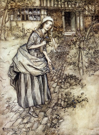 Ilustración de Arthur Rackham para El sueño de una noche de verano de William Shakespeare de Arthur Rackham