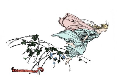 Ilustración para El sueño de una noche de verano de William SHAKESPEARE de Arthur Rackham