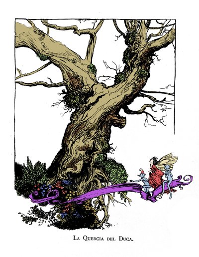 Ilustración para El sueño de una noche de verano de William SHAKESPEARE de Arthur Rackham