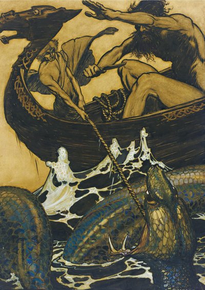 Ilustración para La Edda de Arthur Rackham
