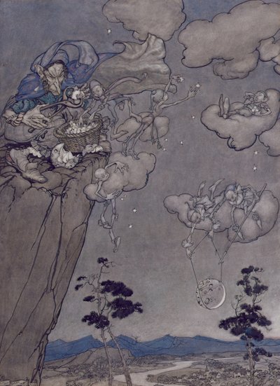 Ilustración de Rip Van Winkle de Washington Irving, 1904 de Arthur Rackham