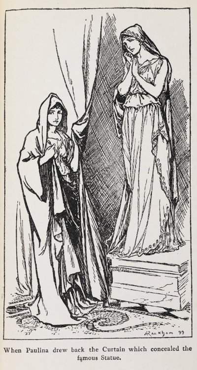 Ilustración de Paulina de El cuento de invierno de Arthur Rackham