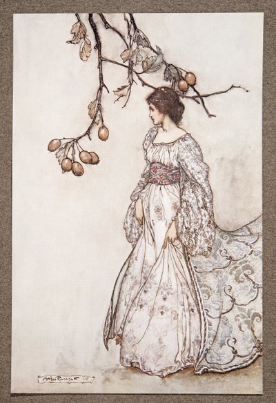 Pareciendo muy poco bailarines, de Peter Pan en los Jardines de Kensington de J M Barrie, pub. 1906 de Arthur Rackham