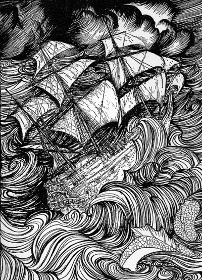 Manuscrito hallado en una botella de Arthur Rackham