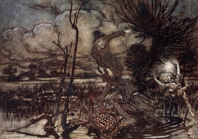 Extraviando a los noctámbulos, riéndose de su daño, ilustración de 