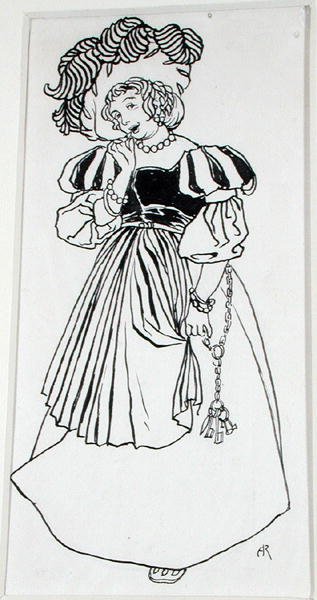 Señorita Una Von-Algo, ilustración de 