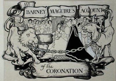 El relato del Sr. Barney Maguire sobre la coronación, ilustración de 