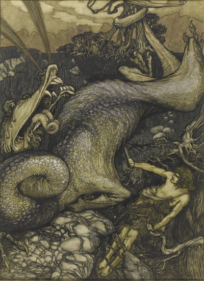 Sigurd el Matador de Dragones, 1901 de Arthur Rackham
