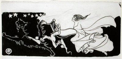 Juegos bajo la luz de las estrellas de Arthur Rackham