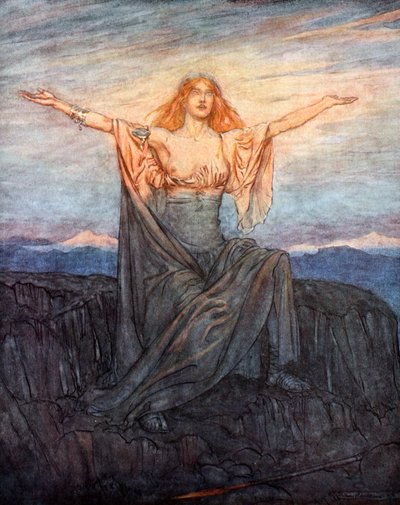 ¡Sol, te saludo! ¡Saludo, oh luz! ¡Saludo, oh glorioso día!, 1924 de Arthur Rackham