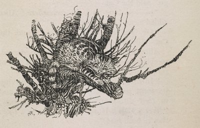 El gato de Cheshire en un árbol de Arthur Rackham