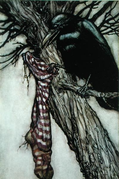El cuervo, ilustración de 