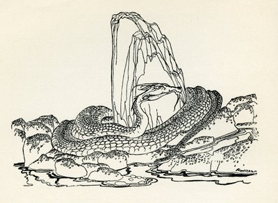 El gusano Laidly de Arthur Rackham