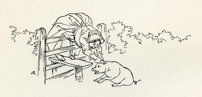 La Vieja y su Cerdo de Arthur Rackham