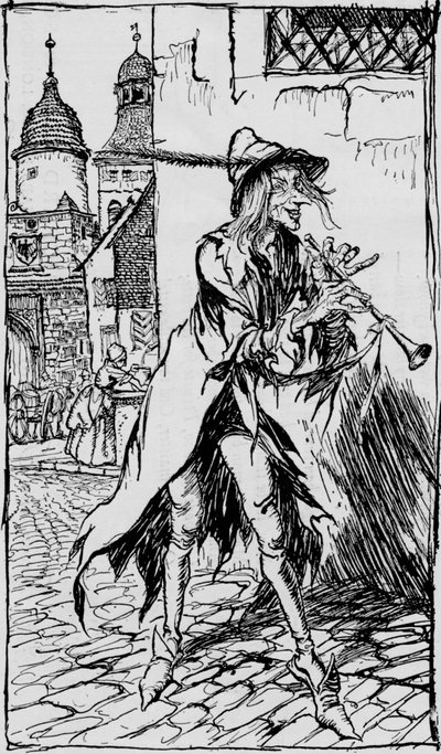 El Flautista de Hamelín de Arthur Rackham
