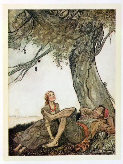 Los viajeros y el plátano, ilustración de 