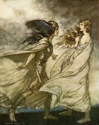 El ocaso de los dioses / Götterdämmerung de Arthur Rackham