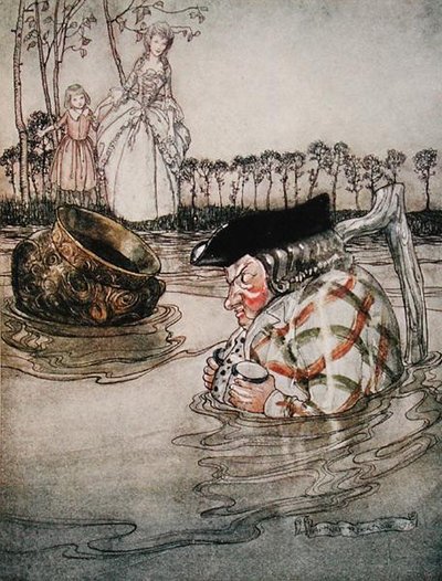 Las dos ollas, ilustración de 