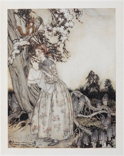 La hermosa doncella que, el primero de mayo, va a los campos al romper el día. de Arthur Rackham