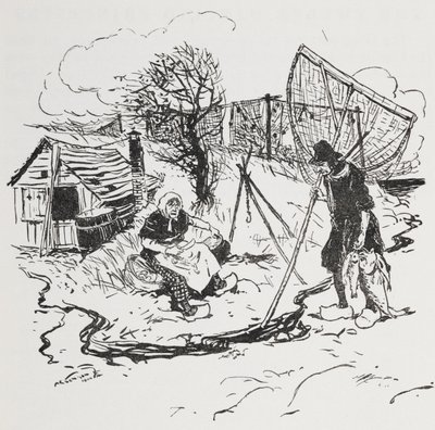 El pescador y su mujer. de Arthur Rackham
