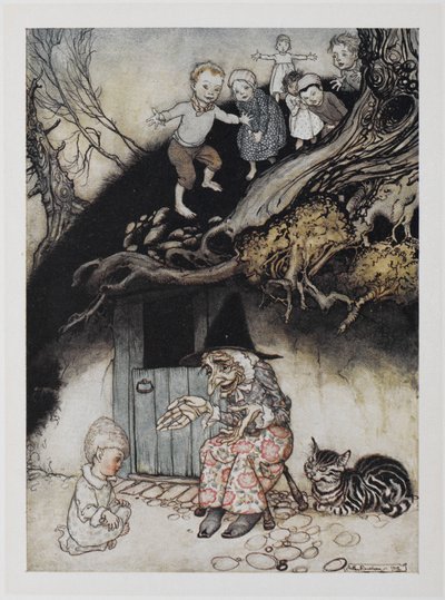 Había una anciana que vivía bajo una colina. de Arthur Rackham