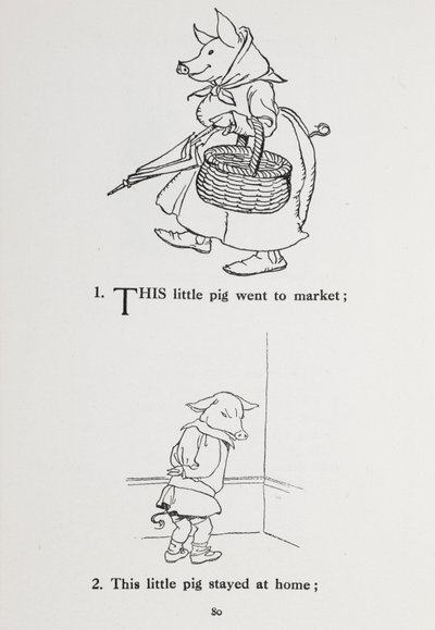 Este cerdito fue al mercado - canción infantil. de Arthur Rackham