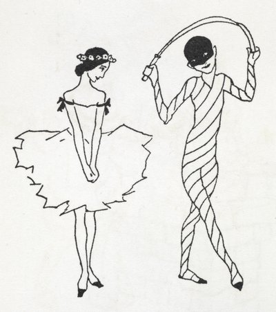 Dos bailarines de Arthur Rackham