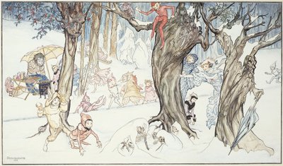 Diversión invernal de Arthur Rackham