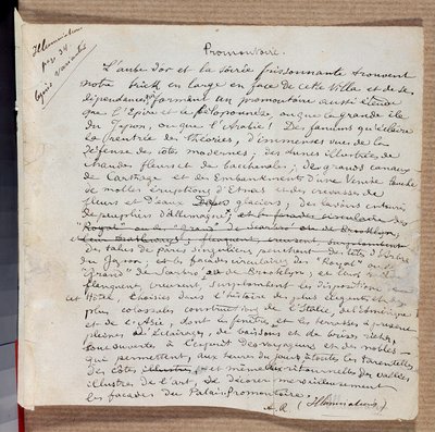 Manuscrito del poema 