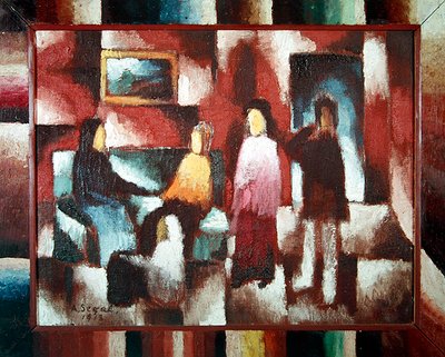 Interior, 1918 de Arthur Segal