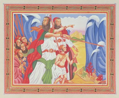 La separación del Mar Rojo de Arthur Szyk