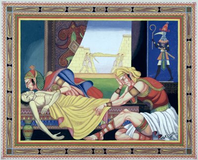 Séptima plaga de Egipto de Arthur Szyk