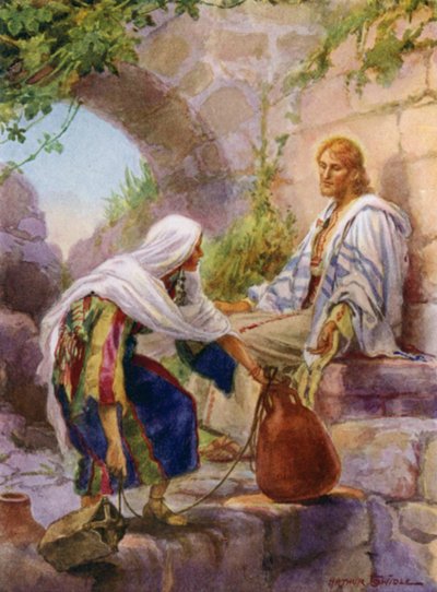 La mujer de Samaria en el pozo de Arthur Twidle