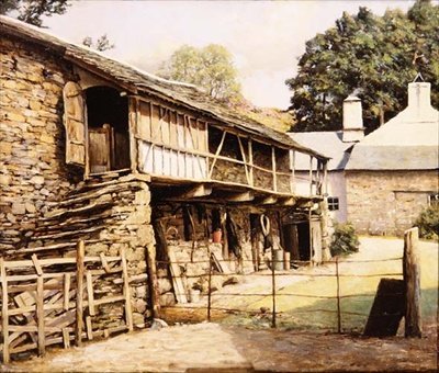 Granja Yew Tree cerca de Coniston, Lancashire de Arthur Vivian Couling