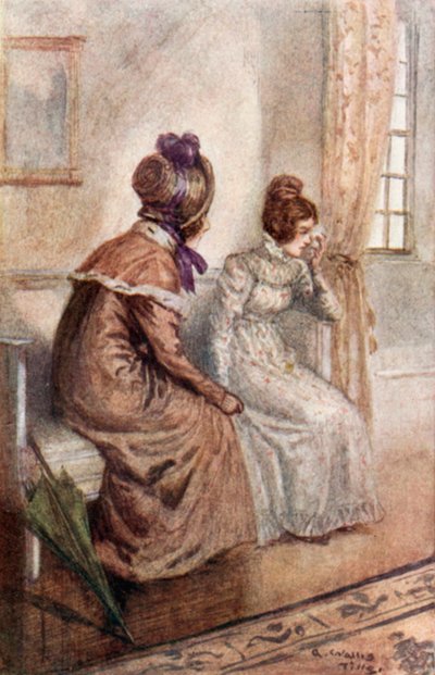 Ilustración para Emma de Jane Austen de Arthur Wallis Mills