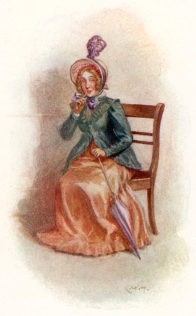 Ilustración para Emma de Jane Austen de Arthur Wallis Mills