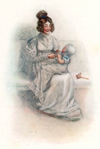 Ilustración para Emma de Jane Austen de Arthur Wallis Mills