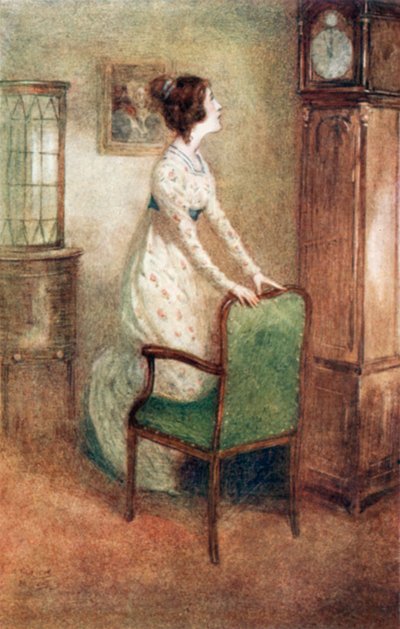 Ilustración para La abadía de Northanger de Jane Austen de Arthur Wallis Mills