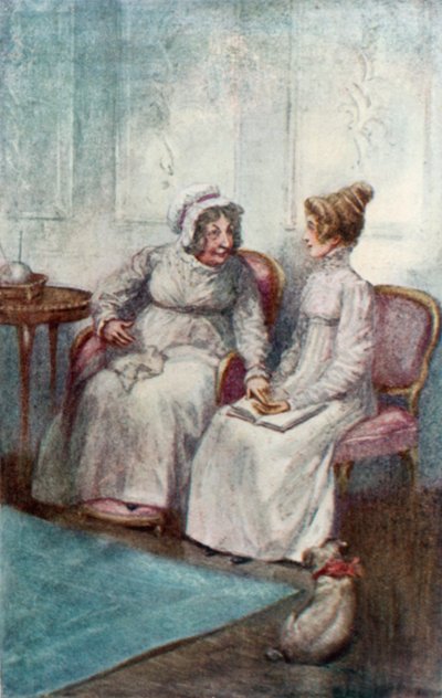 Ilustración para La abadía de Northanger de Jane Austen de Arthur Wallis Mills