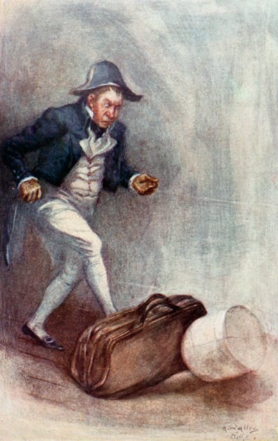 Ilustración para La abadía de Northanger de Jane Austen de Arthur Wallis Mills