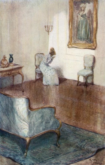 Ilustración de La abadía de Northanger de Jane Austen de Arthur Wallis Mills