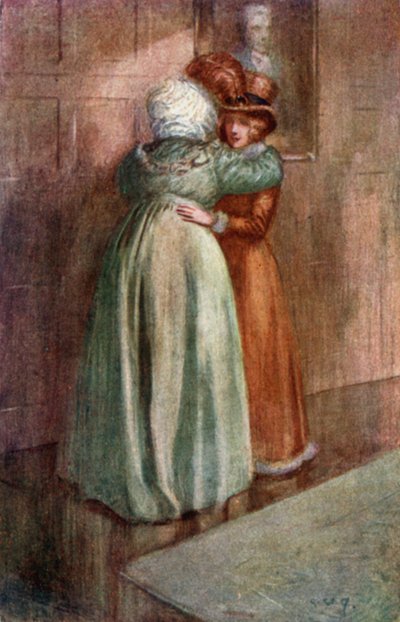 Ilustración de La abadía de Northanger de Jane Austen de Arthur Wallis Mills