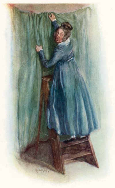 Ilustración de La abadía de Northanger de Jane Austen de Arthur Wallis Mills